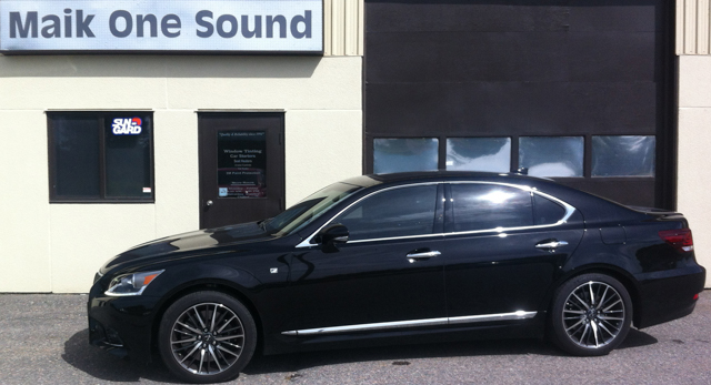 Lexus LS460 2016 with professional window tint in North Bay